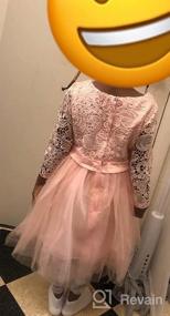 img 6 attached to Ошеломительное платье с цветочным узором и рукавами из фатина 🌸 - идеальная одежда для девочек на святом Причастии.