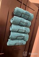 img 1 attached to 🧺 Sorbus Towel Rack Holder - Wall Mount Storage Organizer for Linens (Silver) review by Brian Barnes