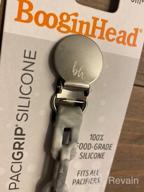 img 1 attached to Universal Baby Pacifier Clip Holder - BooginHead Silicone Chain, Carrara Marble review by Troy Tec