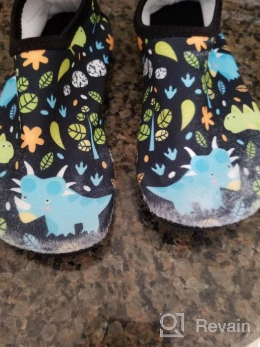 img 1 attached to 🏻 S Freedom Unisex Kids Quick-Dry Barefoot Aqua Socks Shoes: Ideal Swimwear for Beach, Pool, Surfing, and Walking - Soft and Comfortable review by Aaron Wagner