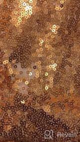 img 5 attached to Double Pack Rose Gold Sequin Backdrop Curtains - Sparkling Décor For Special Occasions!