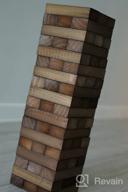 картинка 1 прикреплена к отзыву ApudArmis Giant Tumble Tower Game - сосновый деревянный набор для штабелирования с кубиками - веселое занятие на свежем воздухе для всех возрастов от Richard Kuntz