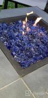 img 1 attached to Enhance Your Fire Experience With Mr. Fireglass Crushed Fire Glass In High Luster Turquoise - Perfect For Fire Pits And Landscaping! review by Van Masterson