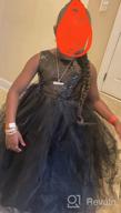 img 1 attached to Elegant Sequin Tutu Flower Girl Dress with One-Shoulder Design for Weddings and Pageants review by Juan White