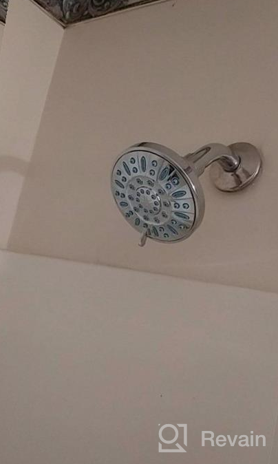 img 1 attached to 6-Setting High-Pressure Shower Head With Anti-Clog And Grime Protection By AquaDance In Chrome And Wave Blue Jets For A Powerful Shower Experience review by Michael Murphy