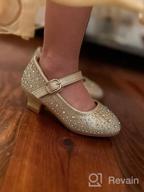 img 1 attached to 👸 Walofou Sparkling Princess Ballerina Iridescent Girls' Shoes review by Andrew Jones