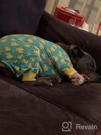 img 1 attached to Stretchable Yellow Duck Dog And Cat Pajamas For Small Dogs - Soft Material Dog Apparel For Comfy Sleepwear review by Stephen Chowdary