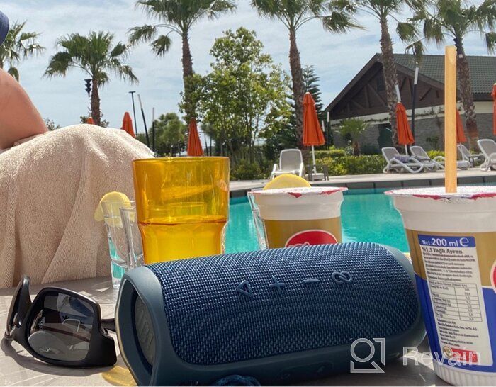img 1 attached to JBL Flip 4 Teal: The Ultimate Waterproof Portable Bluetooth Speaker review by Hideo ᠌