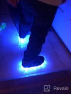 img 1 attached to Light Up Your Little Girl's World 👟 with KARKEIN Rechargeable Flashing Sneakers - Toddlers Girls' Shoes review by Todd Cobb