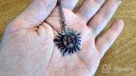 img 1 attached to Hematite Anti Possession Symbol Pentagram Necklace by LUX ACCESSORIES - Novelty Charm for Enhanced SEO review by Matthew Sytniak