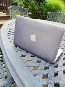 img 8 attached to Тонкий жесткий защитный чехол и чехол для клавиатуры для MacBook Air 11 (A1370/A1465) - чехол RUBAN, совместимый с темно-синим цветом