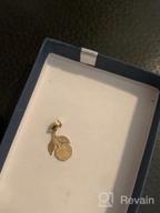 img 1 attached to 🌹 Exquisite 10k Solid Gold Rose Pendant: Romantic Dainty Flower Charm Jewelry Gift for Her review by Kimberly Evans