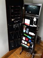 img 1 attached to Organize Your Jewelry With LANGRIA'S Lockable Free Standing Cabinet With 10 LEDs And Full-Length Mirror review by Marc Burke