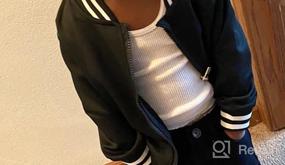 img 7 attached to 🧥 LittleSpring Little Bomber Jacket Baseball Boys' Clothing: Stylish and Trendy Outerwear for Your Little Athlete