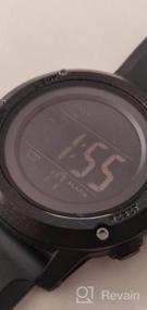 img 5 attached to Men'S Digital Sports Watch: Large Face, Waterproof Wrist Watches With Stopwatch Alarm & LED Back Light