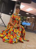 img 1 attached to Bold African Print Maxi Dress For Women - Stunning Dashiki Long Dress review by Tyler Spencer
