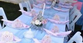 img 5 attached to Розовая шифоновая дорожка для стола 27X120 дюймов для украшения свадебной арки - романтические свадебные драпировки на День Святого Валентина.