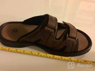 img 1 attached to Propet Mens Slide Sandal Brown Men's Shoes review by Unm Weil