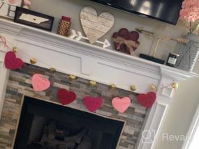 img 8 attached to Valentine'S Day Felt Heart Garland Banner - 9.8 Ft For Wedding, Engagement & Anniversary Parties