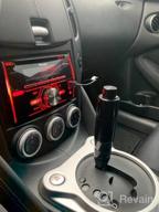 img 1 attached to Upgrade Your Car Shifting With Lunsom Automatic Shift Knob - Aluminum Alloy Shifter Lever Handle With Push Button And Long Gear Stick (Blue) review by Jason Flores