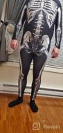 img 1 attached to Spooky Chic: Fixmatti Women'S Long Sleeve Skull Print Jumpsuit For Halloween Parties review by Micky Lovett