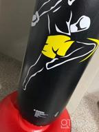 img 1 attached to Unleash Your Child'S Energy With QPAU'S 66 Inch Inflatable Boxing Bag - Perfect For Karate, Taekwondo And MMA Practice! review by Geoff Yates