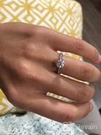 img 1 attached to Timeless Elegance: 1.0 CT Simulated Diamond Or Genuine Moissanite Engagement Ring With 10K White Gold And Graduated Side Stones review by Jack Ngo