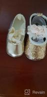 img 1 attached to Floral Sparkly Mary Jane Flats For Baby Girls - Soft Sole Infant Moccasins For Toddler Princess Dress Shoes By Antheron review by Tammy Formigoni
