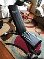 img 1 attached to ONETWOFIT Adjustable Weight Bench: Full Body Workout, Foldable Incline/Decline Benches OT112 review by Andrew Patel