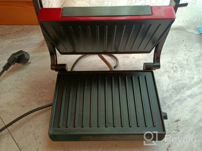 img 1 attached to Sandwich maker Kitfort KT-1609 Panini Maker, red review by Agata Zuzankiewicz ᠌