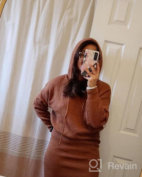 img 1 attached to 2023 Fashion - PRETTYGARDEN Women'S Winter Rib Knit Pullover Sweater & Fall Dresses Long Sleeve Hooded Bodycon Dress review by Ryan Foxz