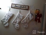 img 1 attached to Add Festive Charm To Your Home With AOGU'S Sequin Snowflake Christmas Stockings - Set Of 3! review by Jelani Weaver