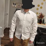 img 1 attached to Solid Long Sleeve Men'S Dress Shirt For Casual And Business, Regular Fit Button Down By Siliteelon review by Jonathan Sriubas