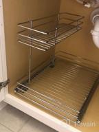 img 1 attached to Heavy Duty Pull Out Cabinet Organizer - 11"W X 21"D, Ideal For Kitchen Cabinets And Home Storage, Slide Out Shelves With Maximum Convenience review by Brandon Teitel