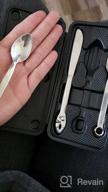 img 1 attached to WRENCHWARE - Mini 3-Piece Silverware Tool Set with Fork, Knife, and Spoon + Storage Case - Unique Novelty Flatware & Cutlery Gift Set - Perfect Kitchen Utensils for Conversation & Style review by Arunprasath Elliott