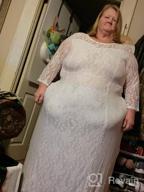 img 1 attached to 👗 Floral Lace Plus Size Midi Dress with Pockets for Party and Wedding review by Raymond Doe