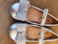 img 1 attached to Silver Flats Shoes for Girls - Comway Toddler Ballerina Wedding DSD 1 review by Debra Brown