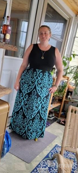 img 1 attached to Women'S Summer Maxi Dress: AUSELILY Sleeveless Loose Casual Long Dress With Pockets review by Jason Vigen