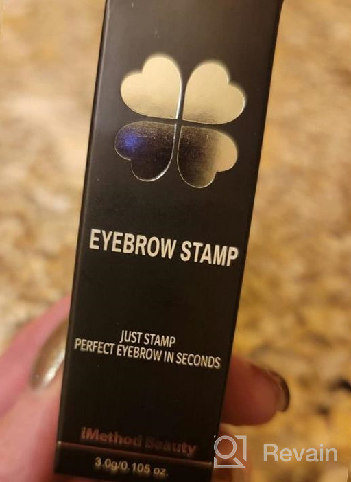 img 1 attached to iMethod Eyebrow Stamp Kit with Stencil - Brow Stamp Refill Pomade, Black Brown review by Alexis Guiney