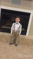 img 1 attached to 👦 Stylish Bioterti Suspenders and Bow Tie: Adjustable for Toddler Boys with Strong Clips review by Adam Webbie