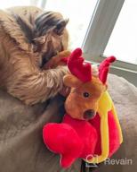 img 1 attached to Indestructible And Squeaky Christmas Reindeer Dog Toy – Perfect For Large And Medium Breeds! review by David Citizen