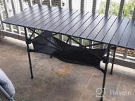 img 1 attached to Ultimate Camping Convenience: LEADALLWAY Folding Table With Ample Storage And Carrying Bags review by Edward Taylor