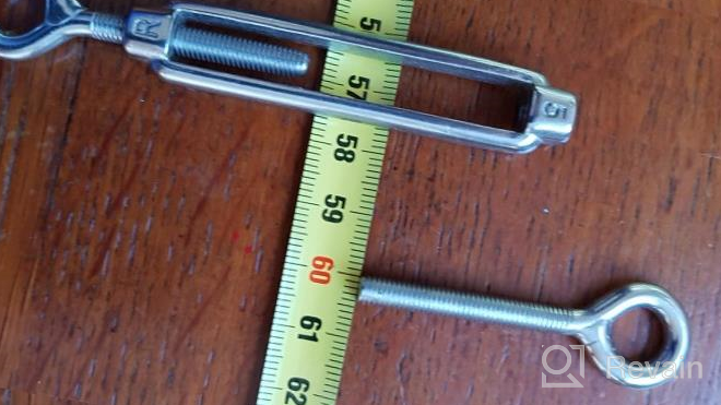 img 1 attached to 10Pack M5 Stainless Steel Turnbuckle Hook And Hook For Shade Sails,Cable Railing,Strings Light | Wire Tensioner & Cable Tightener For Garden review by Brian Rogers