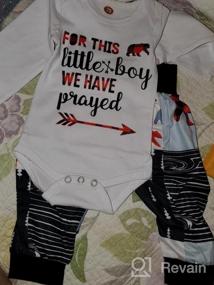 img 7 attached to Adorable HKALL Baby Bear Letter Print Romper Set for Newborns - Perfect for Fall/Winter Outfits!