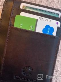 img 5 attached to 👝 Chamdo Minimalist Wallets: Sleek and Stylish Genuine Leather Wallet for Men's Dark Accessories