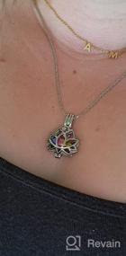 img 7 attached to Lotus Flower Pendant Necklace with Mini Urn - Memorial Ash Jewelry for Cremation Ashes