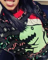 img 1 attached to Ugly Christmas Sweater With Trex Dinosaur - Perfect Gift For Dino Lovers - Men'S And Women'S Sizes Available review by Aaron Thawngzauk