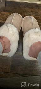 img 7 attached to Stay Cozy & Stylish With Women'S Memory Foam Slip-On Slippers - Fluffy, Soft & Warm For Indoor/Outdoor Use