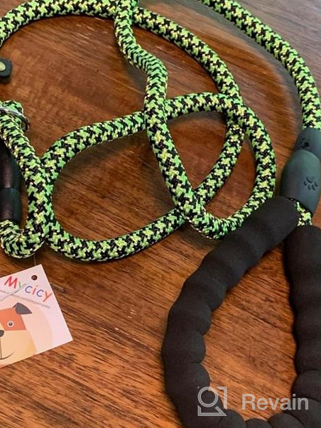 img 1 attached to Adjustable Nylon Slip Lead Dog Leash - Mycicy Heavy Duty Training Leash With Soft Handle For Small, Medium, And Large Dogs review by Maurice Morris