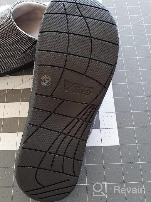 img 1 attached to 👟 Upgraded Grey Orthotic Slippers with Arch Support for Men and Women, Orthopedic House Slipper for Plantar Fasciitis and Flat Feet - V.Step review by Michael Hawkins